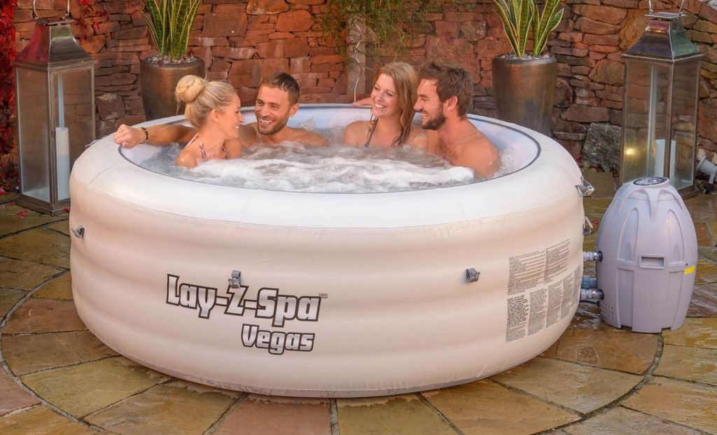 Bestway Lay Z Spa Vegas Airjet Premium Inflatable Hot Tub Pure Garden