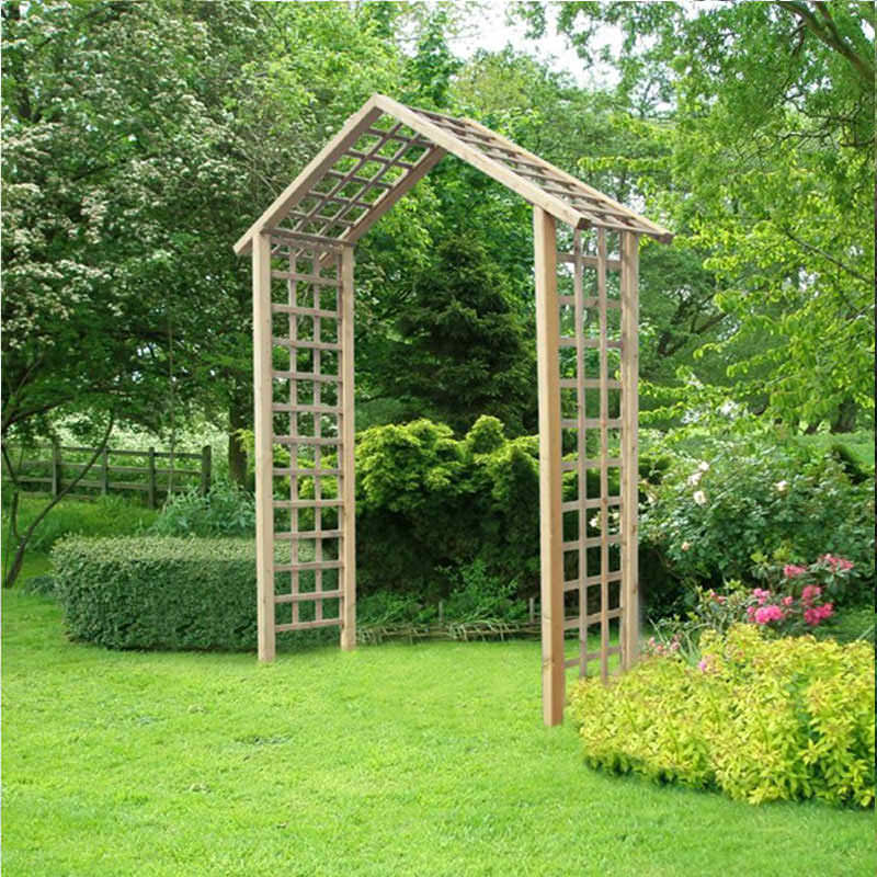Atlas Traditional Trellis Timber Garden Apex Arch - Pure Garden Buildings