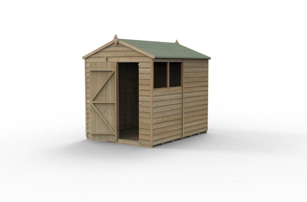 Forest 8 x 6 4Life Overlap Apex Garden Shed - Image 2