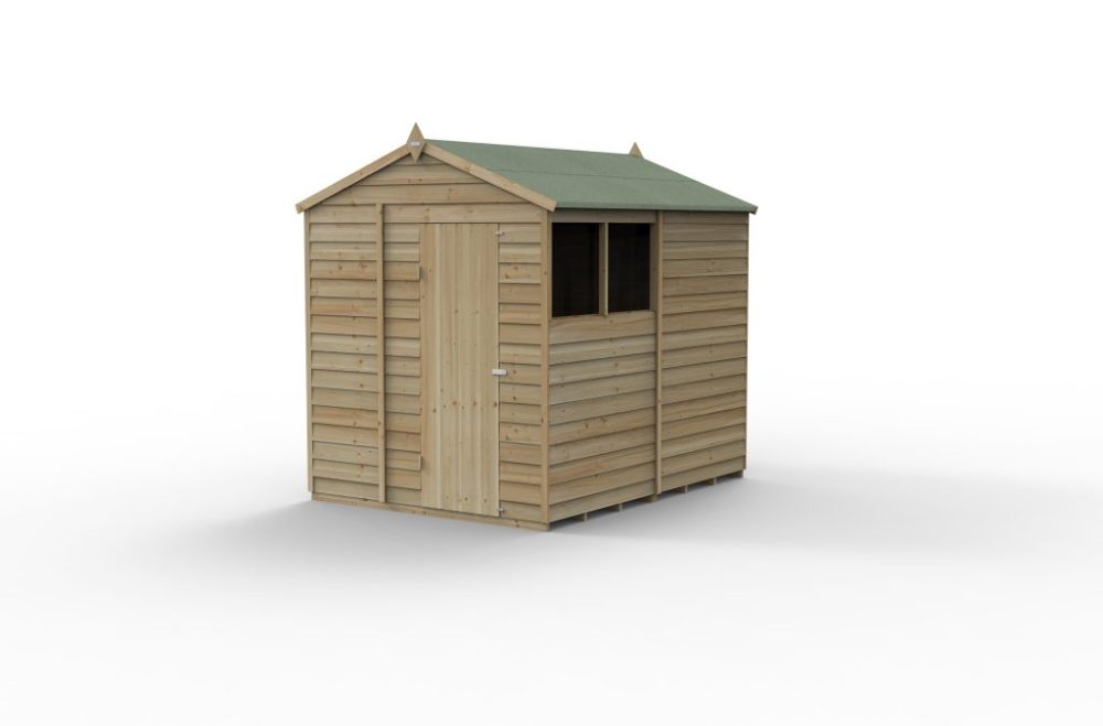 Forest 8 x 6 4Life Overlap Apex Garden Shed - Image 3