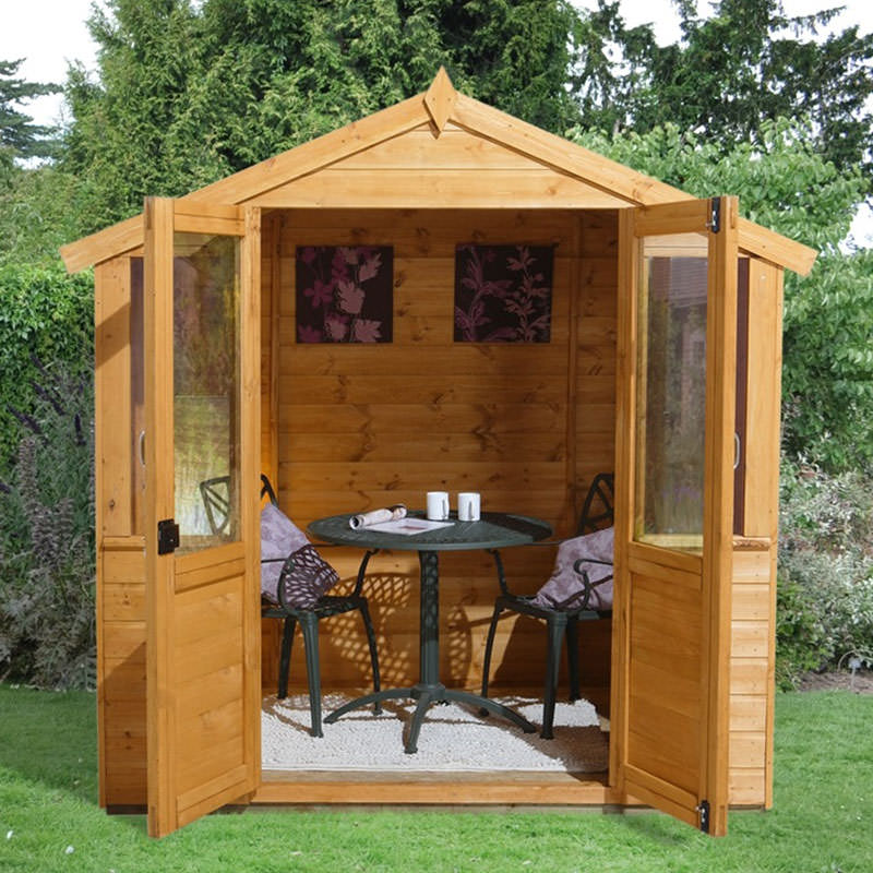 Barleywood 7x5 Shiplap Timber Summerhouse Gazebo Shed ...