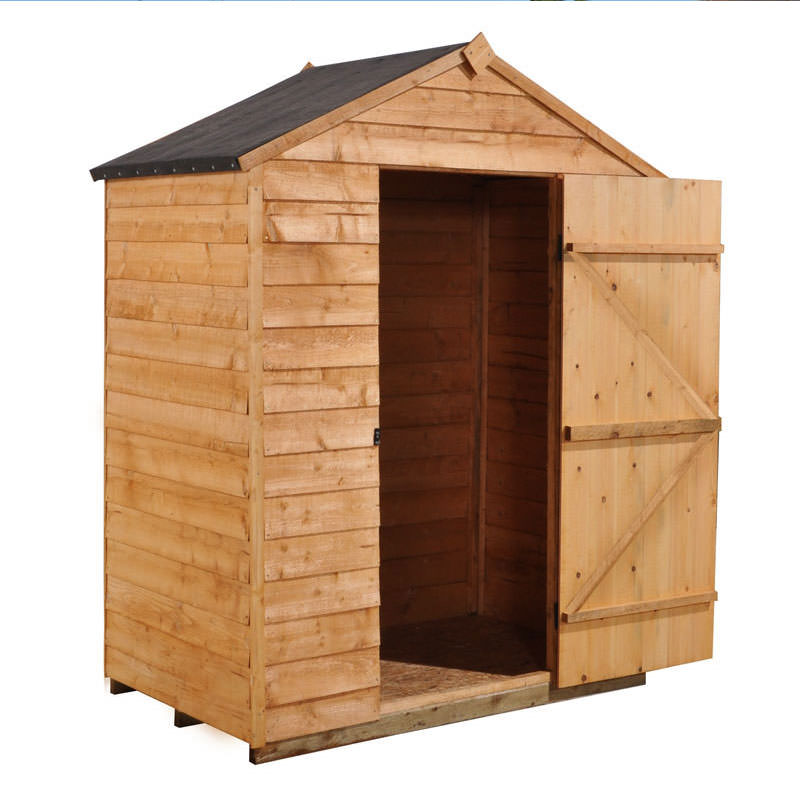 Wooden 5x3 Overlap Dip Treated Apex Garden Shed Storage 