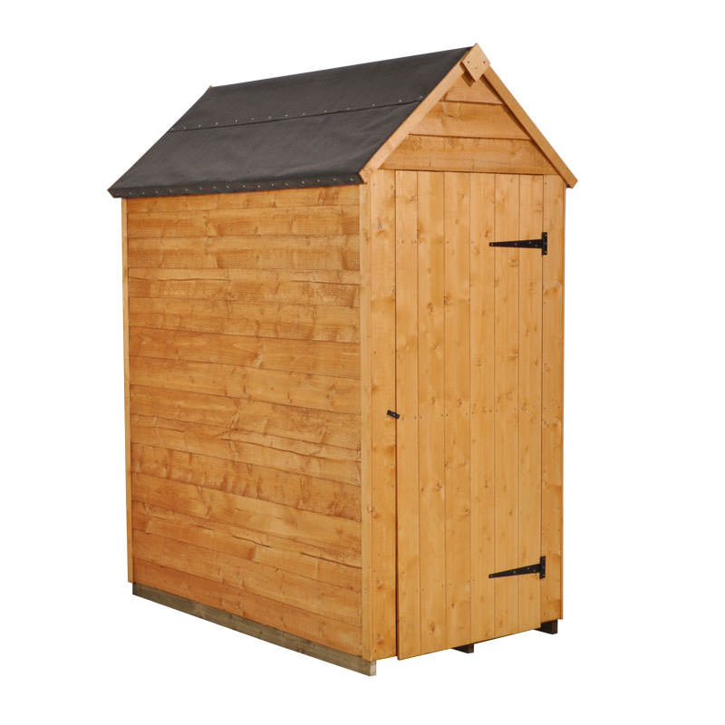 Wooden 3x5 Apex Overlap Dip Treated Wooden Garden Shed 