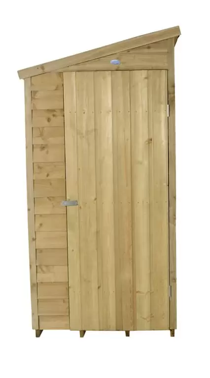 Pent Overlap Pressure Treated 6x3 Wooden Wall Shed Lean To 
