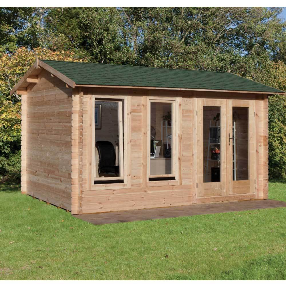 Chiltern 4 0m X 3 0m Log Cabin Extra Living Space Office