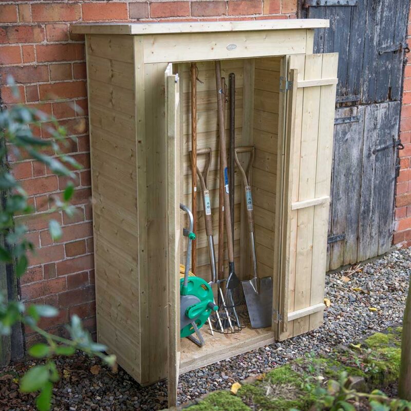 Shiplap Pent Pressure Treated Tall Wooden Garden Patio Tool Store - 750 Litres
