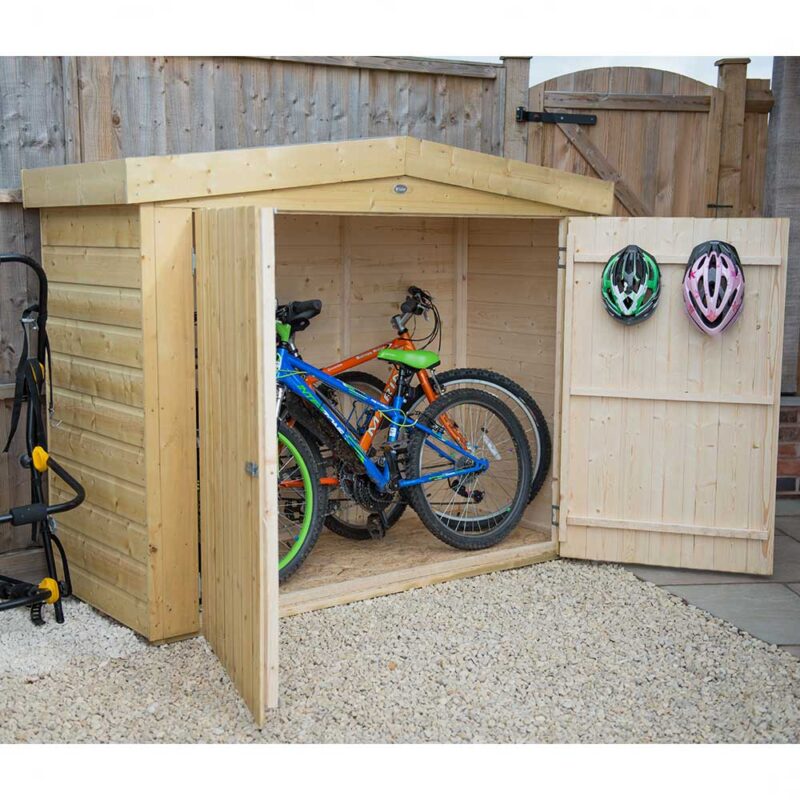 Wooden Apex Shiplap Pressure Treated 2000L Garden Bike Store