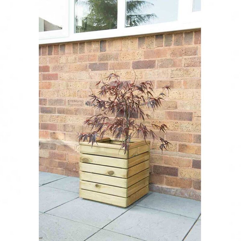 Contemporary Linear Garden Patio Balcony Planter - Square