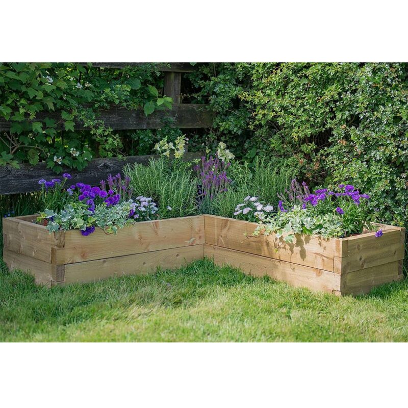 Caledonian Corner Raised Bed Garden Planter Frame 1.3m x 1.3m