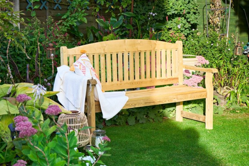 Wooden Harvington 5ft (1.5m) Chunky Garden Bench - Pressure Treated Furniture