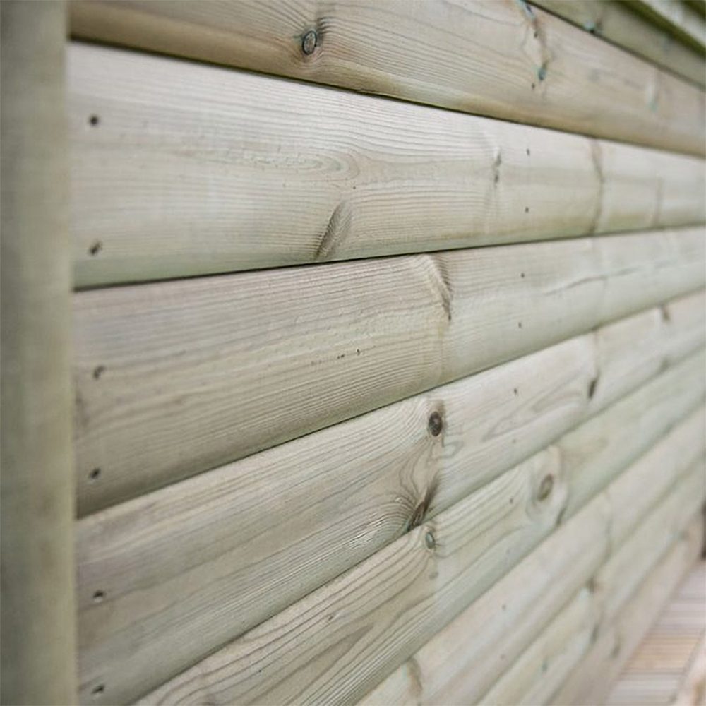 3.6m Hexagonal Wooden Pressure Treated Garden Gazebo with Traditional Timber Roof - Image 2