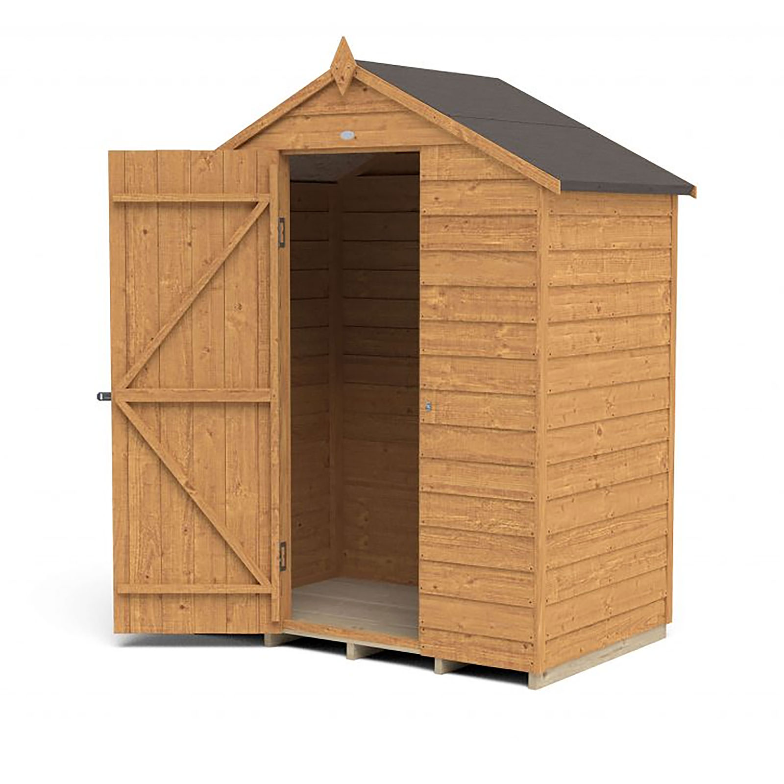 Wooden Pressure Treated Pent Tall Garden, Patio Store, Shed Double Door