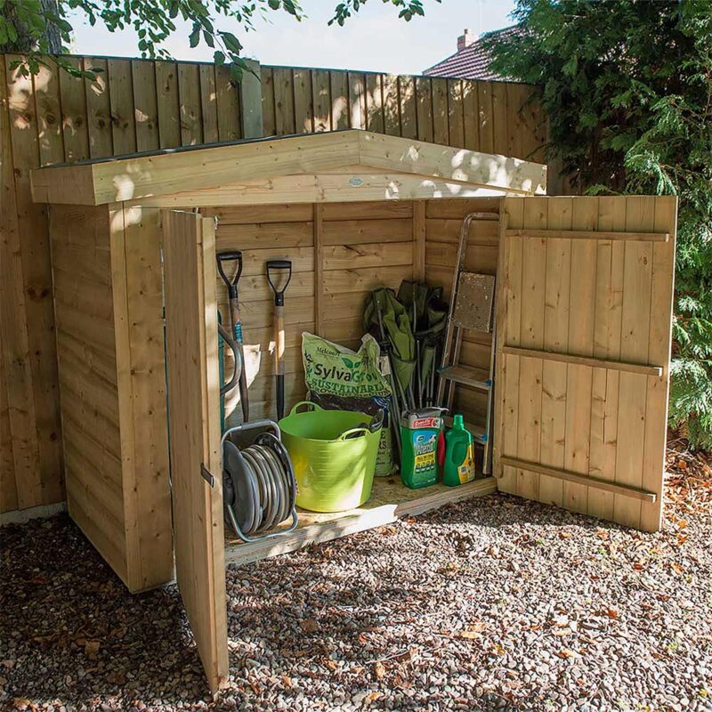 Wooden Apex Pressure Treated Large Outdoor Store Bike Shed