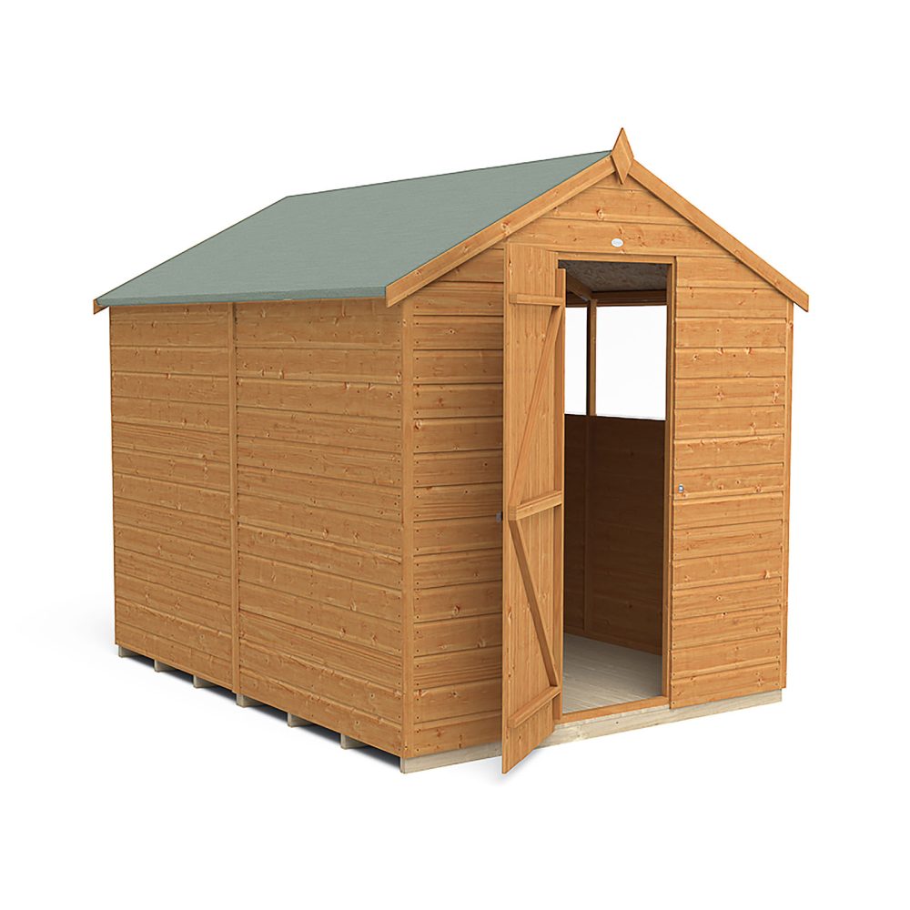 Shiplap Dip Treated 8 x 6 Apex Shed - Image 2