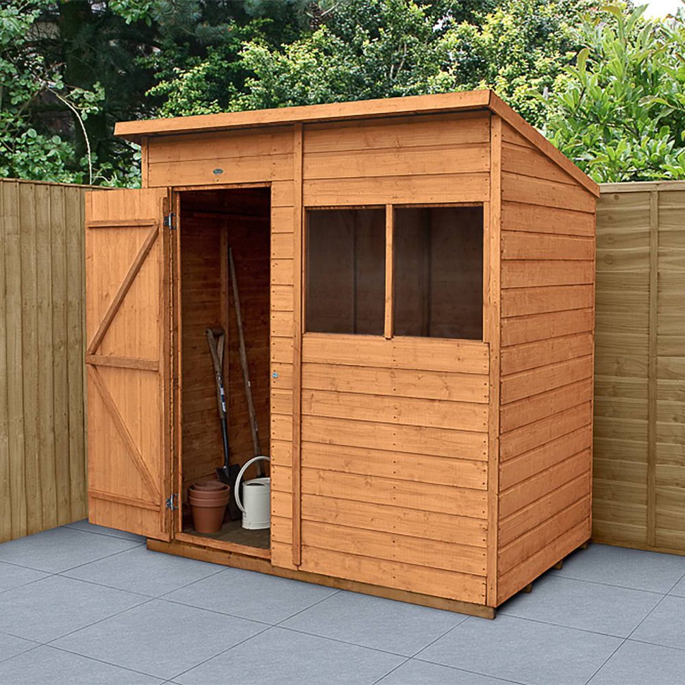 Shiplap Treated 6 x 4 Pent Garden Shed