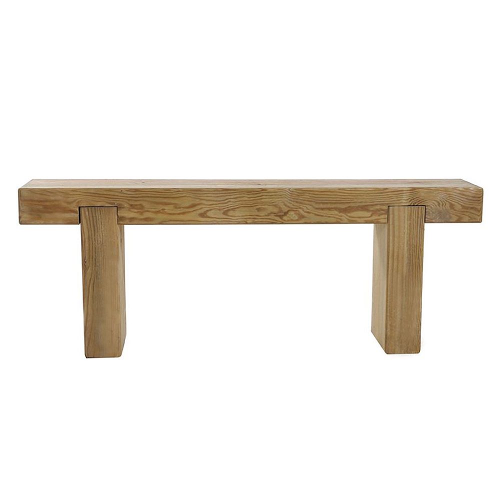 Wooden 2 Seater Garden Bench 1.2m - Outdoor Sleeper Seat - Image 2