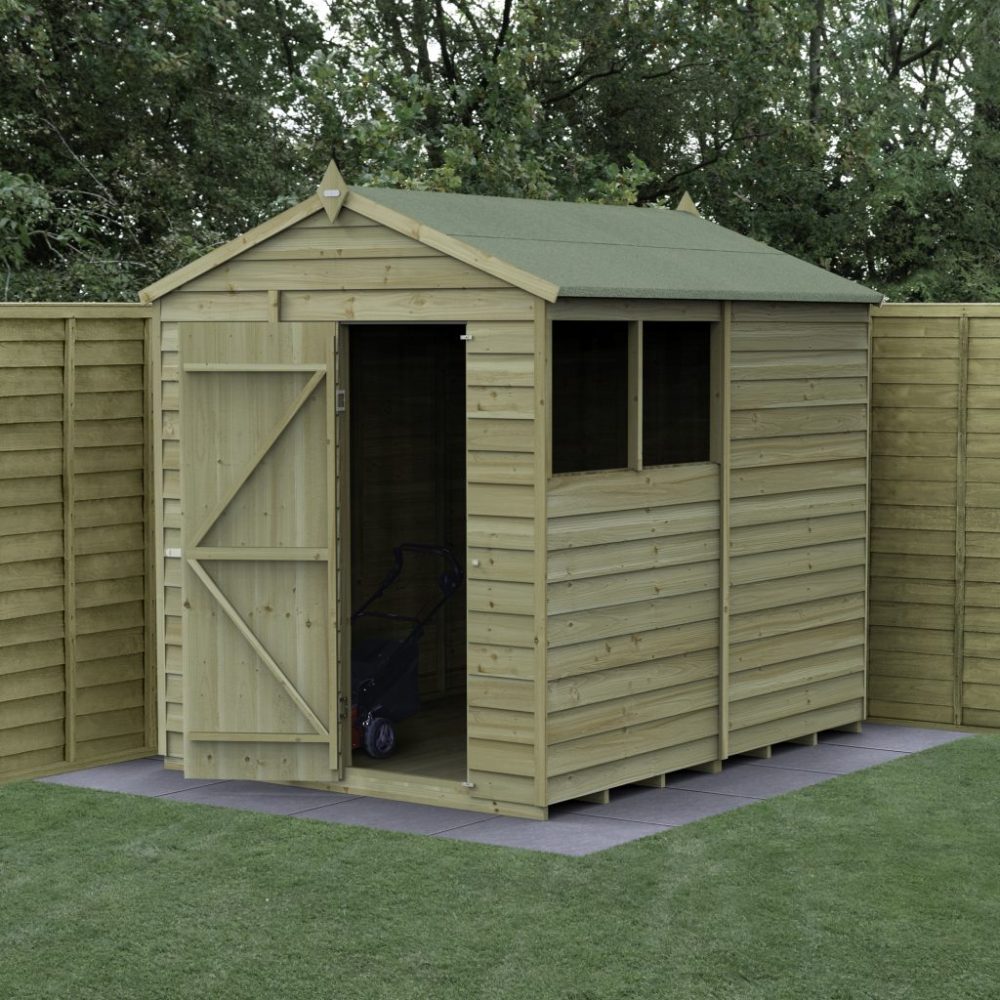Forest 8 x 6 4Life Overlap Apex Garden Shed