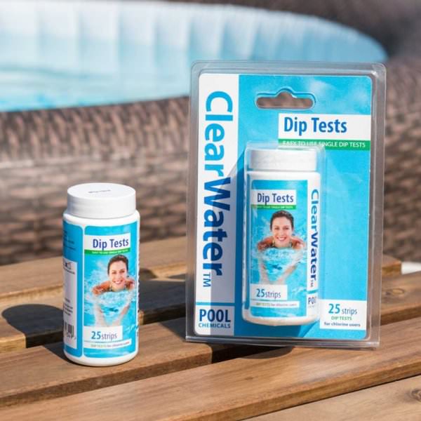 Clearwater 25 Dip Test Strips for Pools and Spas Pure Garden Buildings