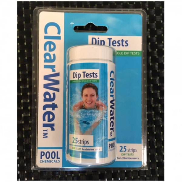 Clearwater 25 Dip Test Strips for Pools and Spas Pure Garden Buildings