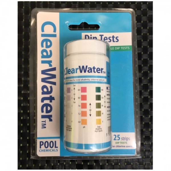 Clearwater 25 Dip Test Strips for Pools and Spas Pure Garden Buildings
