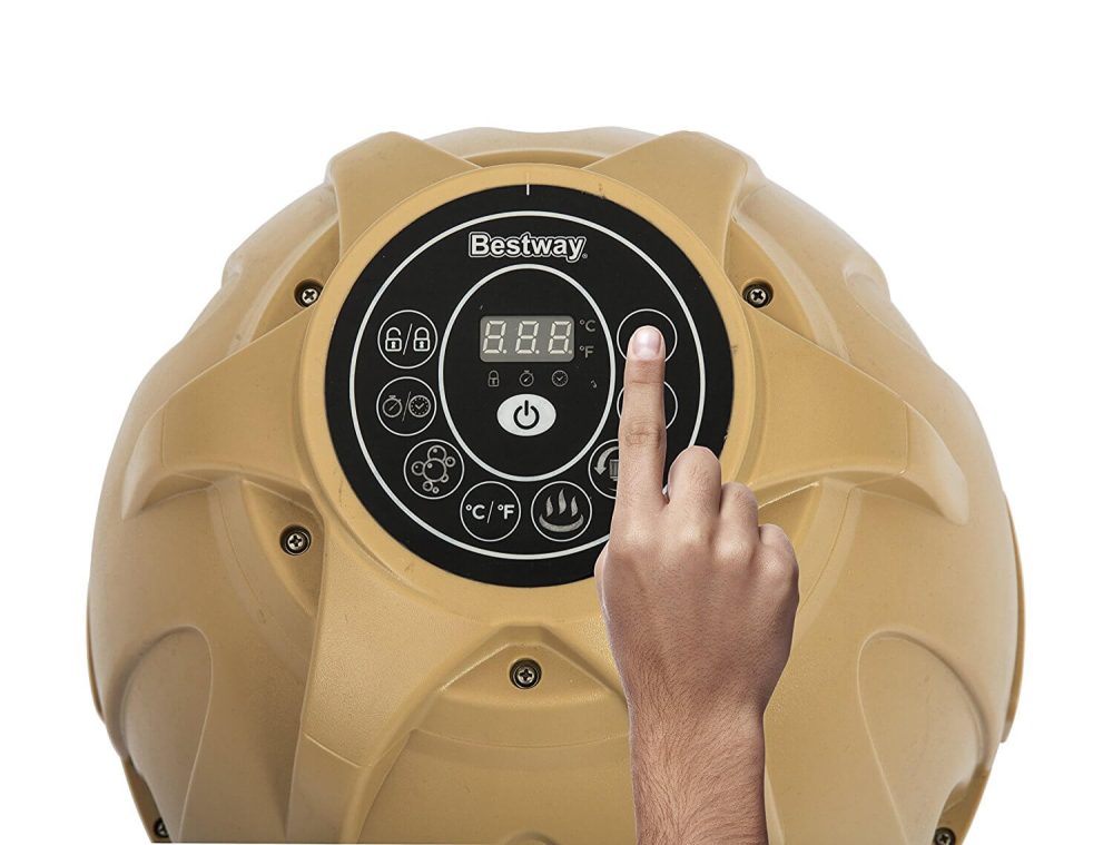 Bestway Lay-Z-Spa Palm Springs Air Jet 4-6 Person Inflatable Hot Tub - Image 4