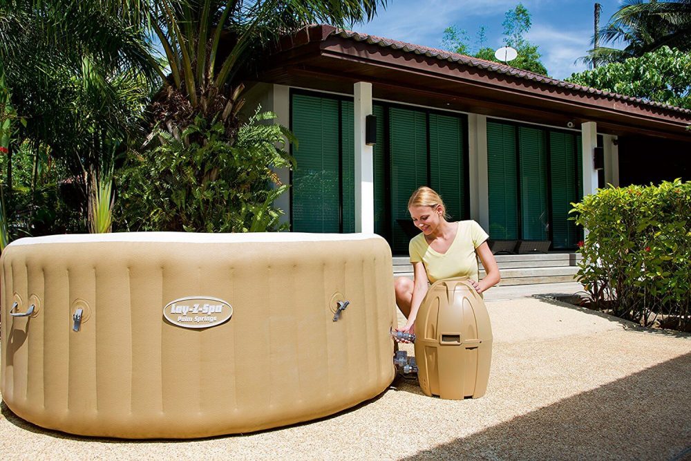 Bestway Lay-Z-Spa Palm Springs Air Jet 4-6 Person Inflatable Hot Tub - Image 12