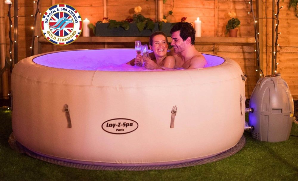 Bestway Lay-Z-Spa Paris Air Jet 4-6 Person Inflatable Hot Tub