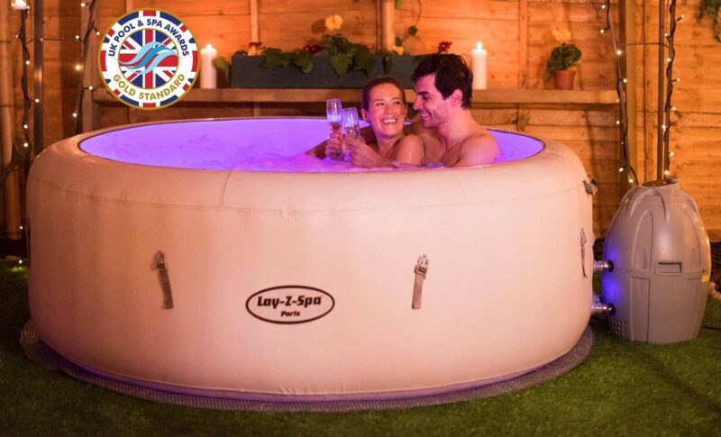 Bestway Lay-Z-Spa Paris Air Jet 4-6 Person Inflatable Hot Tub