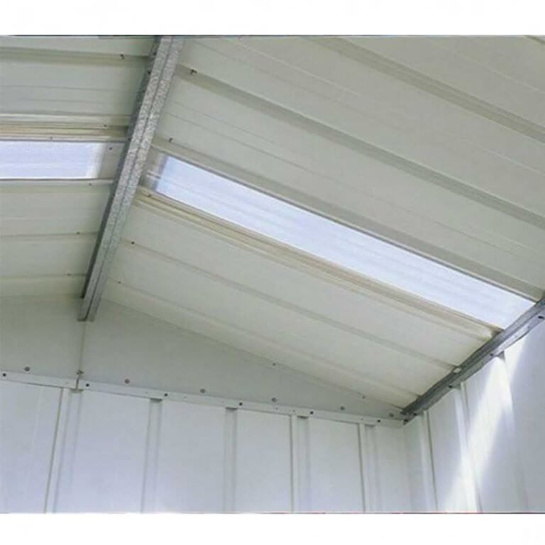 yardmaster 10 x 17 apex metal garage - pure garden buildings