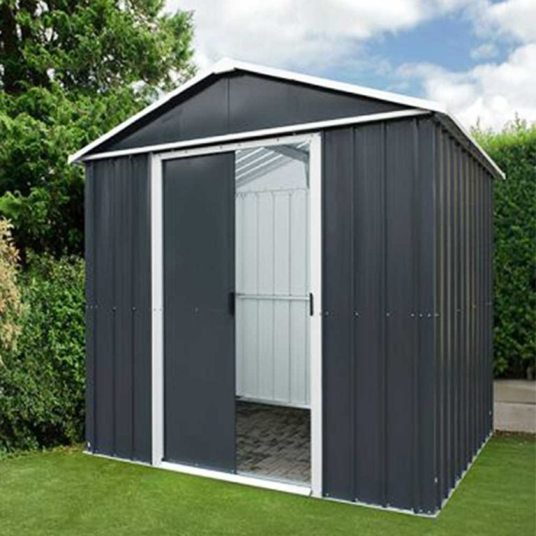 Yardmaster Castleton 6 X 7 Apex Metal Garden Shed – Pure Garden Buildings