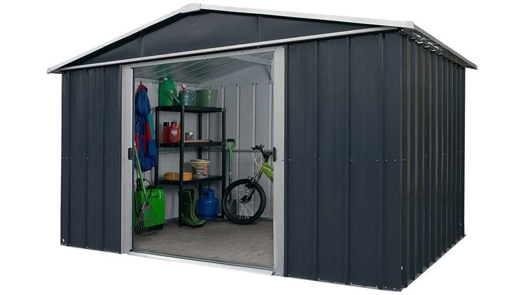 Yardmaster Castleton 6 x 5 Apex Metal Garden Shed - Pure Garden Buildings