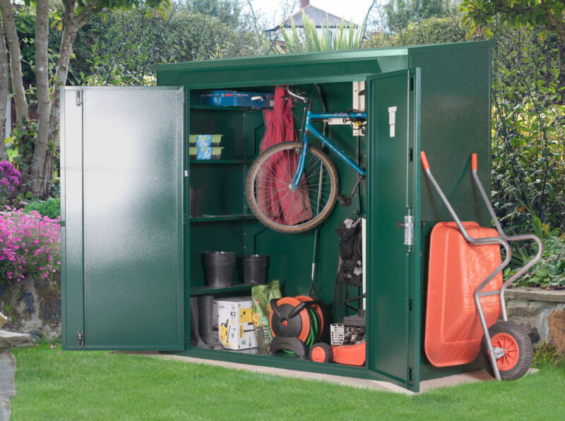 Asgard Trojan Plus 7x3 Combined Metal Garden & Bike Shed