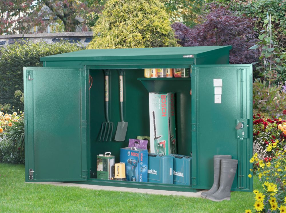 Asgard Annex 6ftx3ft Metal High Security Police Approved Garden Shed - Image 2