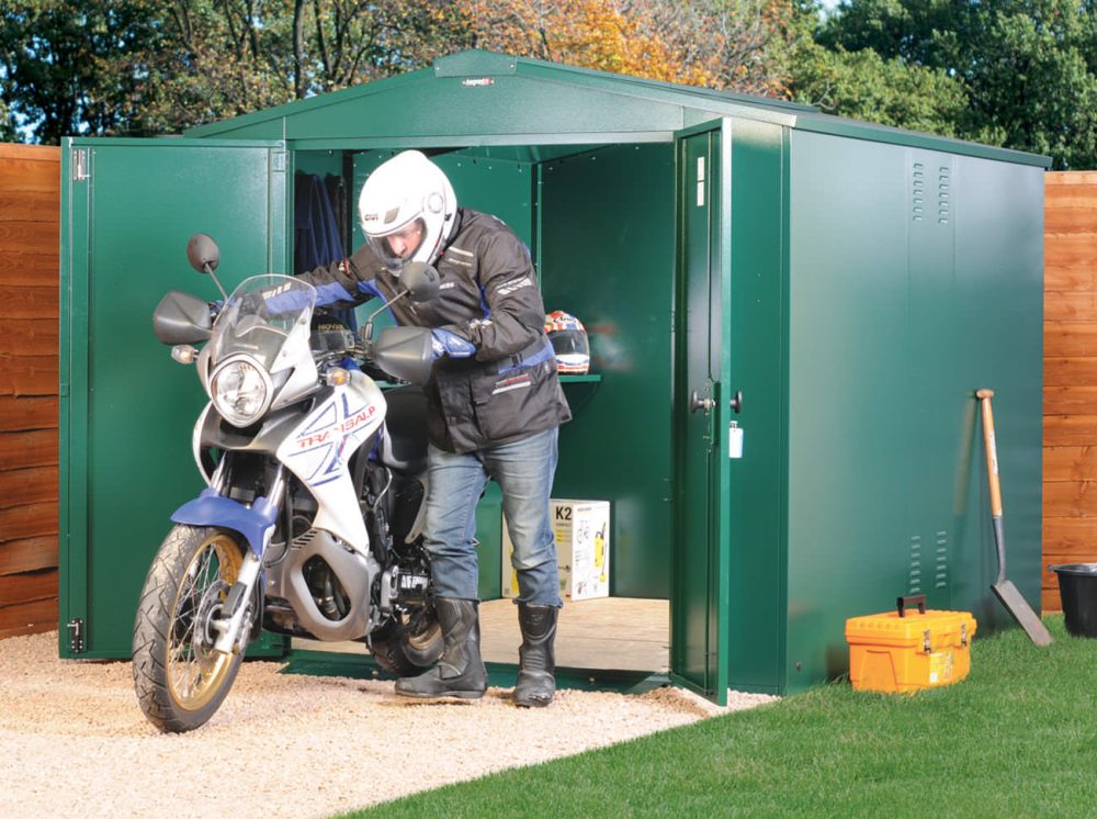 Asgard 8x7 Centurion Secure Motorcycle Storage Shed