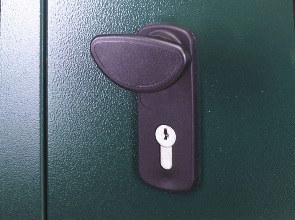 Asgard Flexistore Metal Garden Shed With 3 Point Locking - Choice Of Colour & Sizes - Image 3