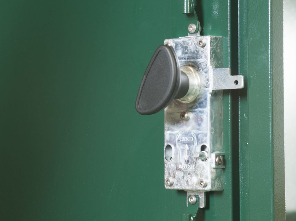 Asgard Flexistore Metal Garden Shed With 3 Point Locking - Choice Of Colour & Sizes - Image 4