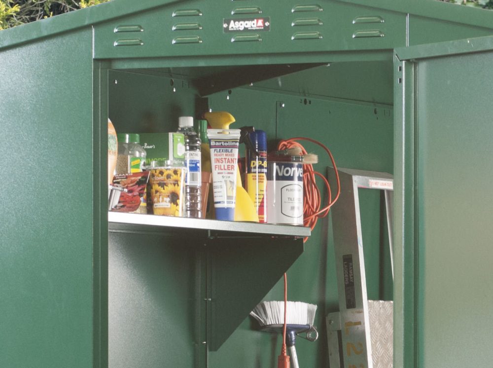 Asgard Flexistore Metal Garden Shed With 3 Point Locking - Choice Of Colour & Sizes - Image 5