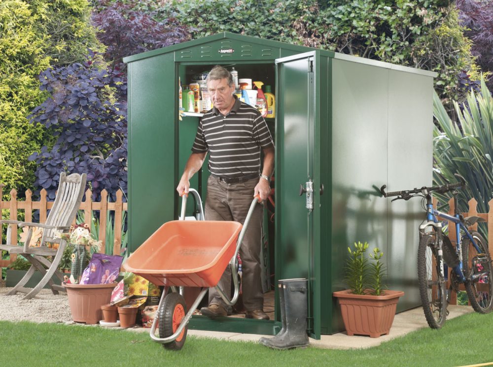 Asgard Flexistore Metal Garden Shed With 3 Point Locking - Choice Of Colour & Sizes - Image 7