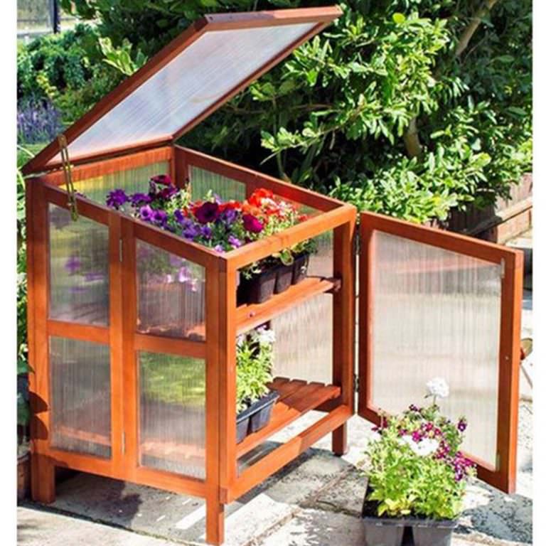 Garden Patio Single Hardwood Cold frame – Pure Garden Buildings