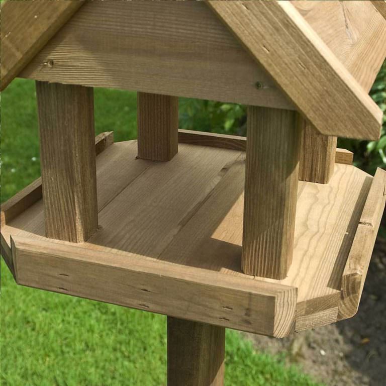 Traditional Bisley Bird Table, Apex Roof – Pure Garden Buildings