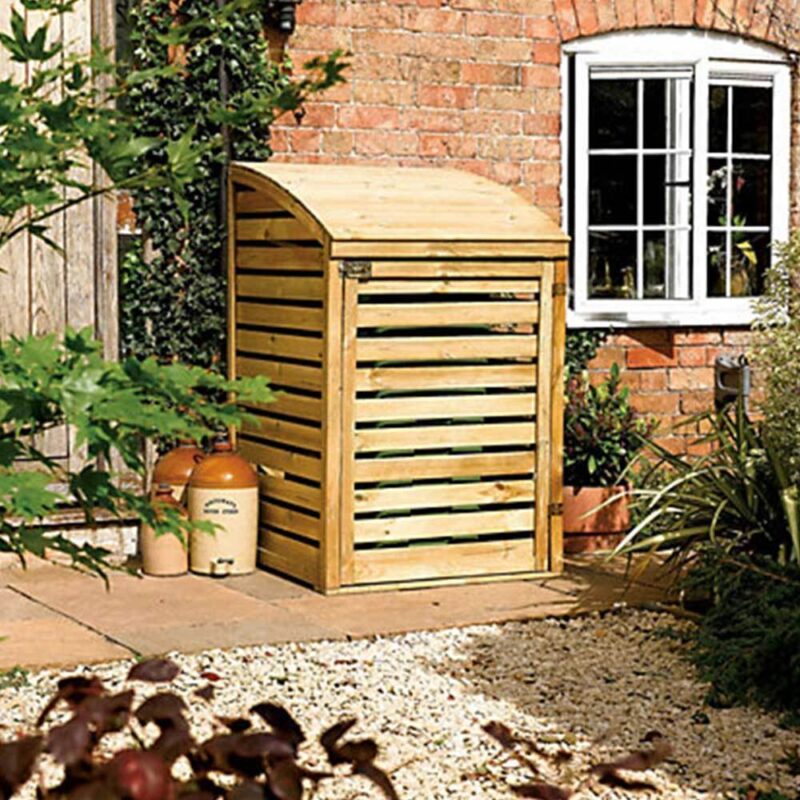 Single Bin Store Natural Timber Pressure Treated.