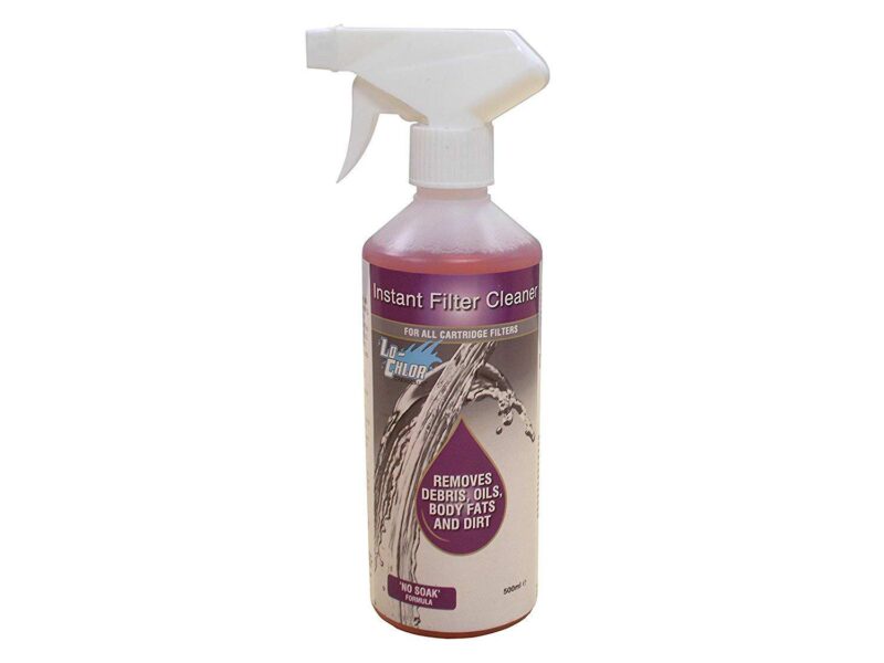 Lo Chlor Instant Filter Cleaner 500ml Spray Spa Hot Tub Degreaser Cartridge