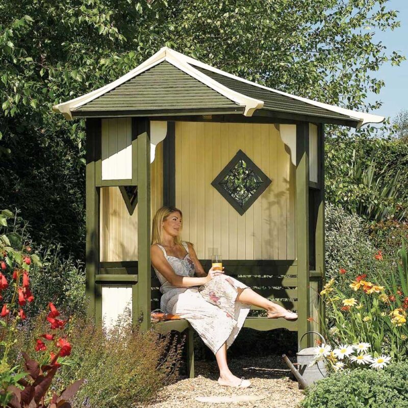 Haven Corner Arbour Wooden Garden Seat