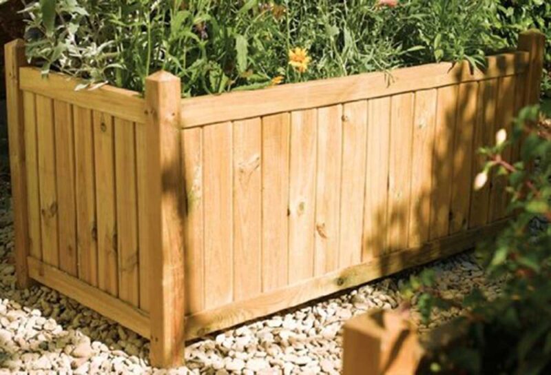 Rectangular Wooden Garden Planter