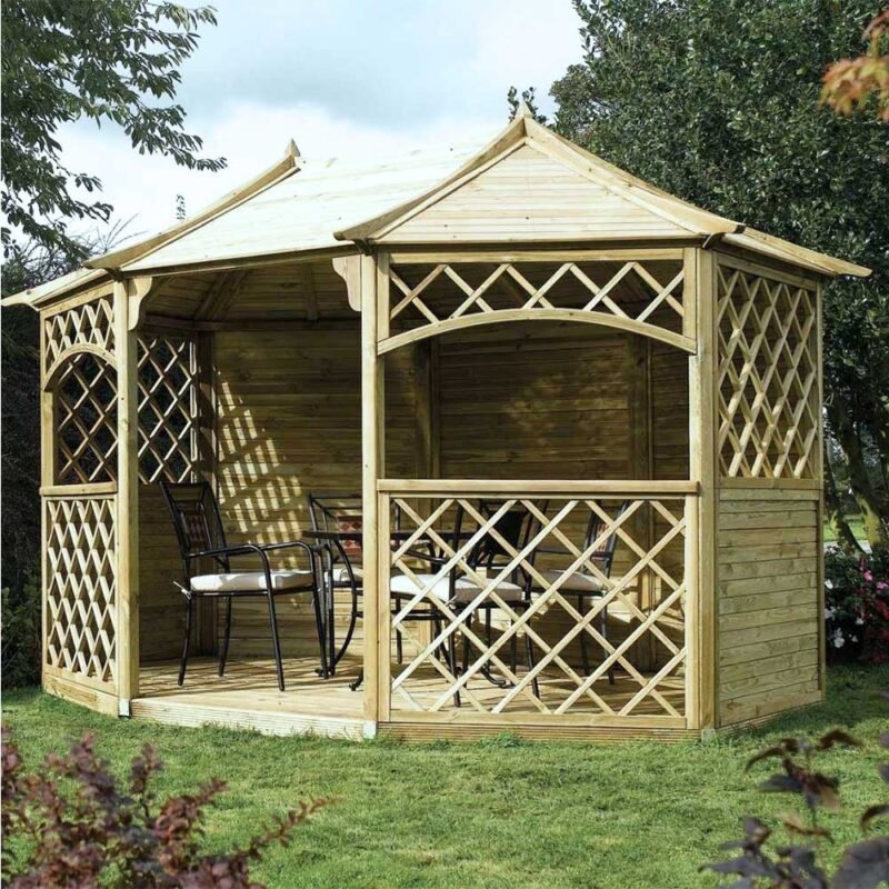 Sandringham Octagonal Wooden Garden Gazebo