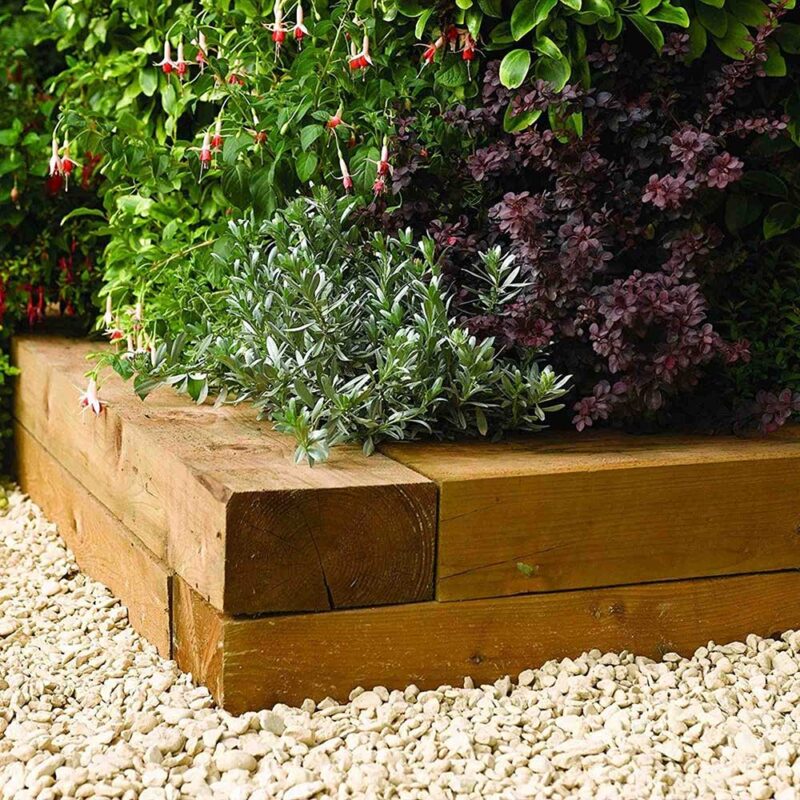 Timber Garden Blocks 0.9m (Pack of 2)