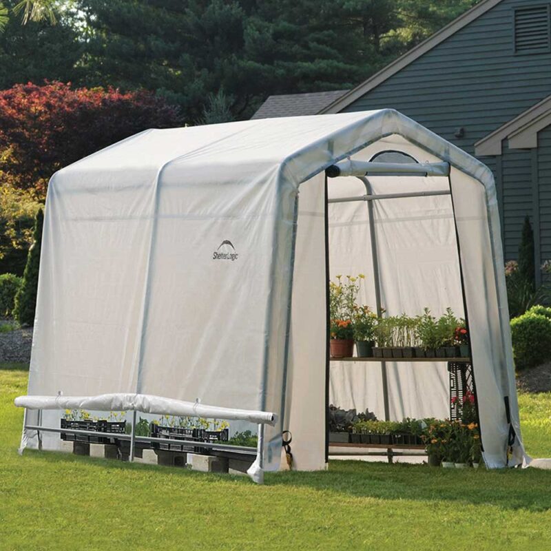 Shelterlogic Steel Frame 8x6 UV-treated Weather Proof Greenhouse in a Box