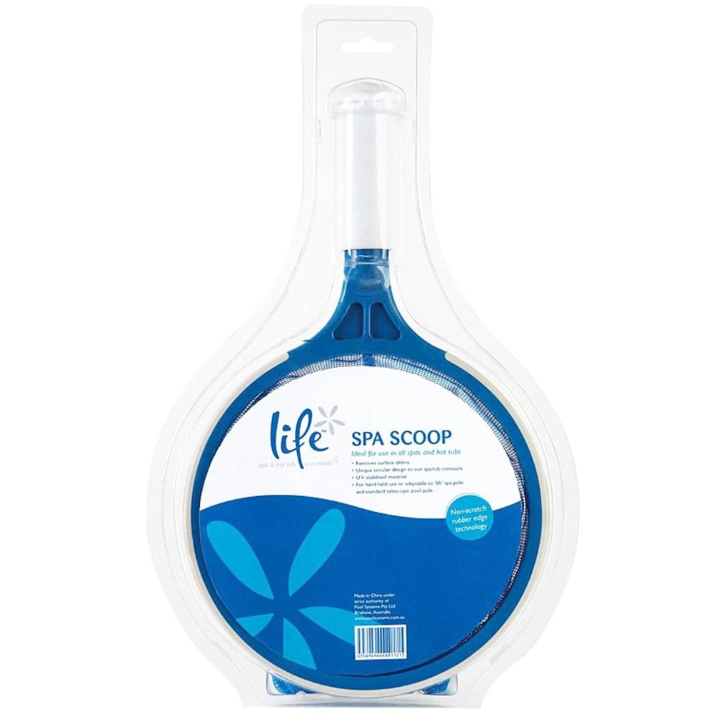 Life Spa Scoop Hand Held Net Swimming Pool and Hot Tub Leaf Skimmer