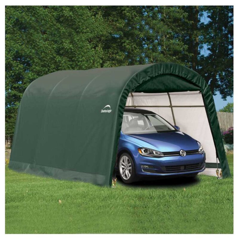 ShelterLogic 10 X 15 Waterproof Round Top Auto Shelter Garage Storage