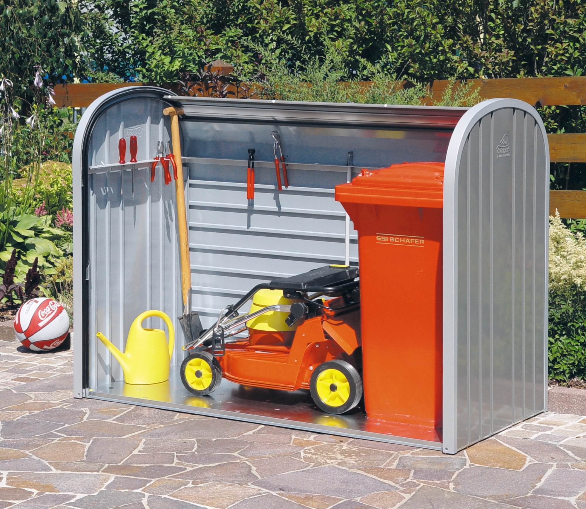 Biohort StoreMax 160 High Quality Heavy Duty Metal Storage Unit Box 2